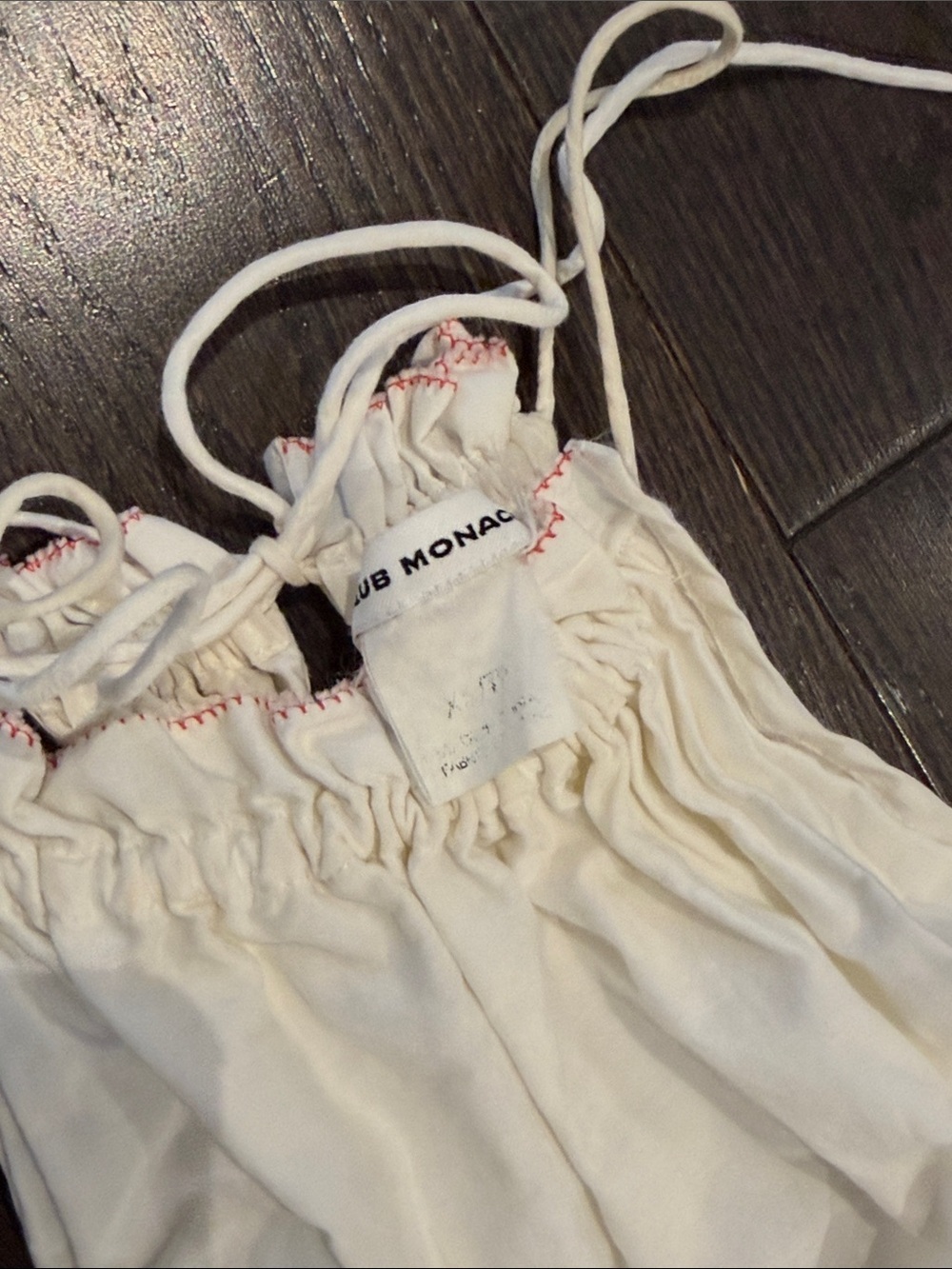 Club Monaco white cotton midi dress XS - Picture 2 of 3